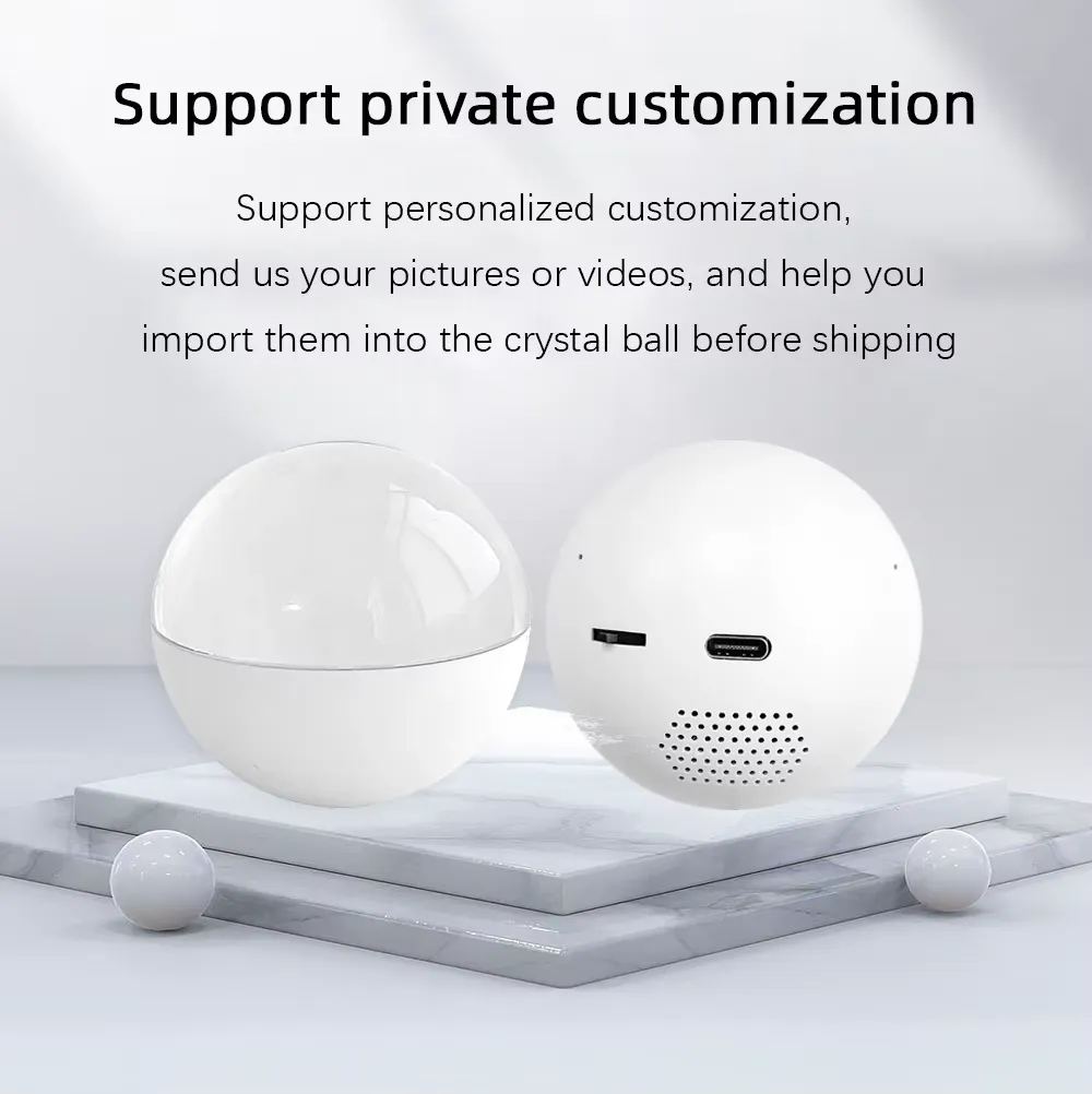 الكره الالكترونيه لعرض الفيديو /مناسبة لغرض هدايا العائلة والأصدقاء